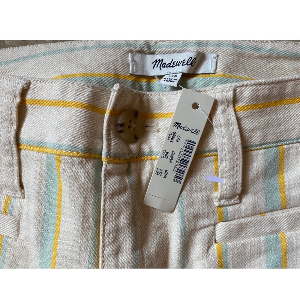 Madewell Wide Leg Cropped Pant - size P27